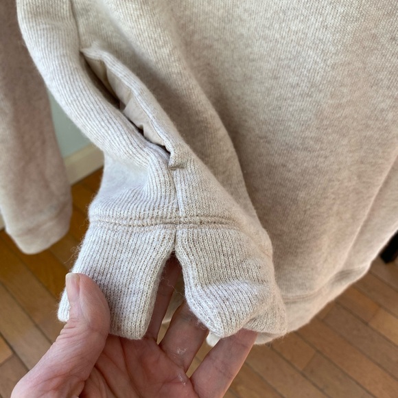 J. Crew cream color Mercantile Funnel neck Sweatshirt , Cowl Neck Sweater - Picture 6 of 16